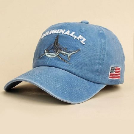 Casquette de baseball à motif requin vintage Side