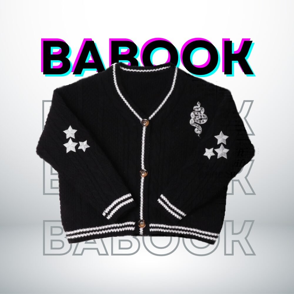 Cardigan Taylor Swift Reputation (Taylor's version), Folklore Cardigan avec étoiles blanches