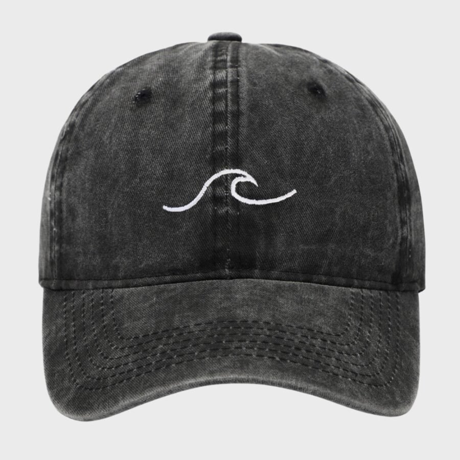 Casquette baseball vintage La Vague noir
