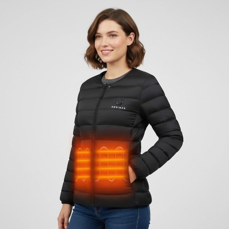 Gilet Chauffant Pour Enfant - Batterie 7.4V 10000mAh Incluse - 3 Niveaux De Chaleur - Idéal Ski, Camping, Randonnée - 10