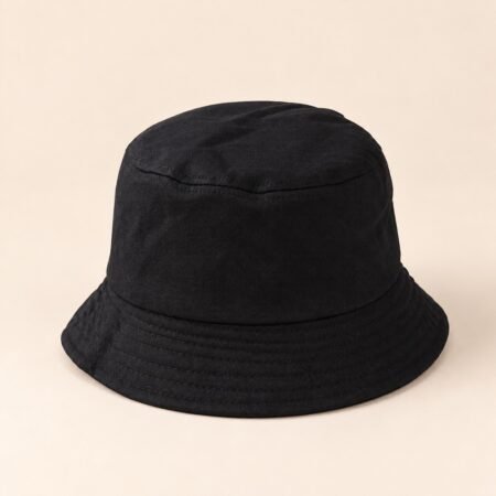 Bob en coton pliable noir