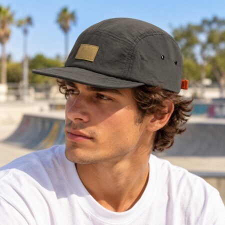 Homme portant un casquette 5 panel