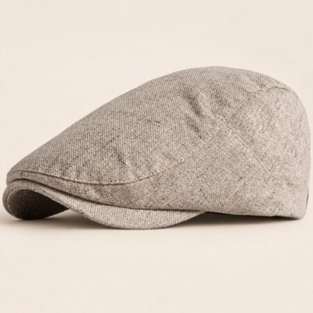 Casquette en lin beige