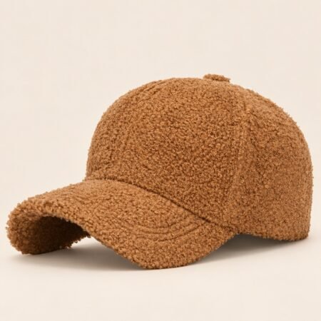 Casquette hiver femme camel